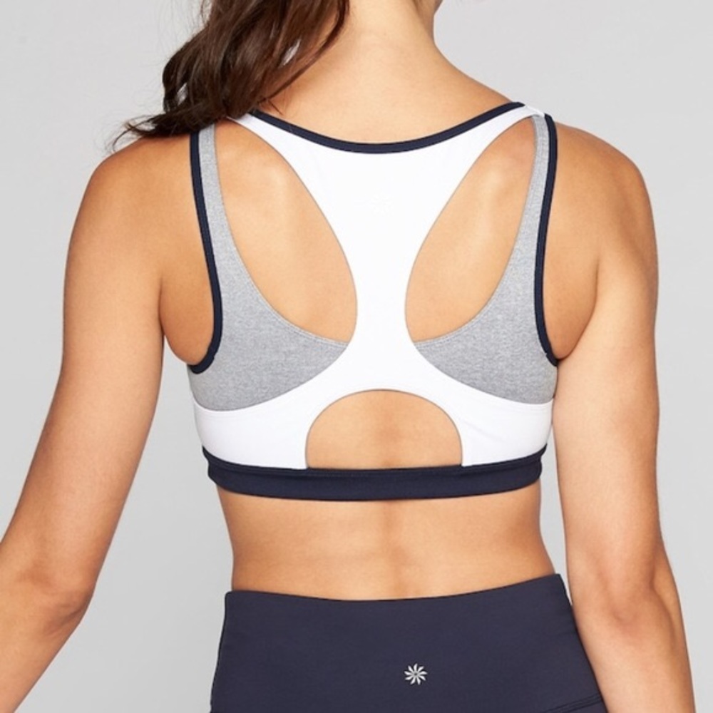 Athleta Triple Dare Racer Back Sports Bra